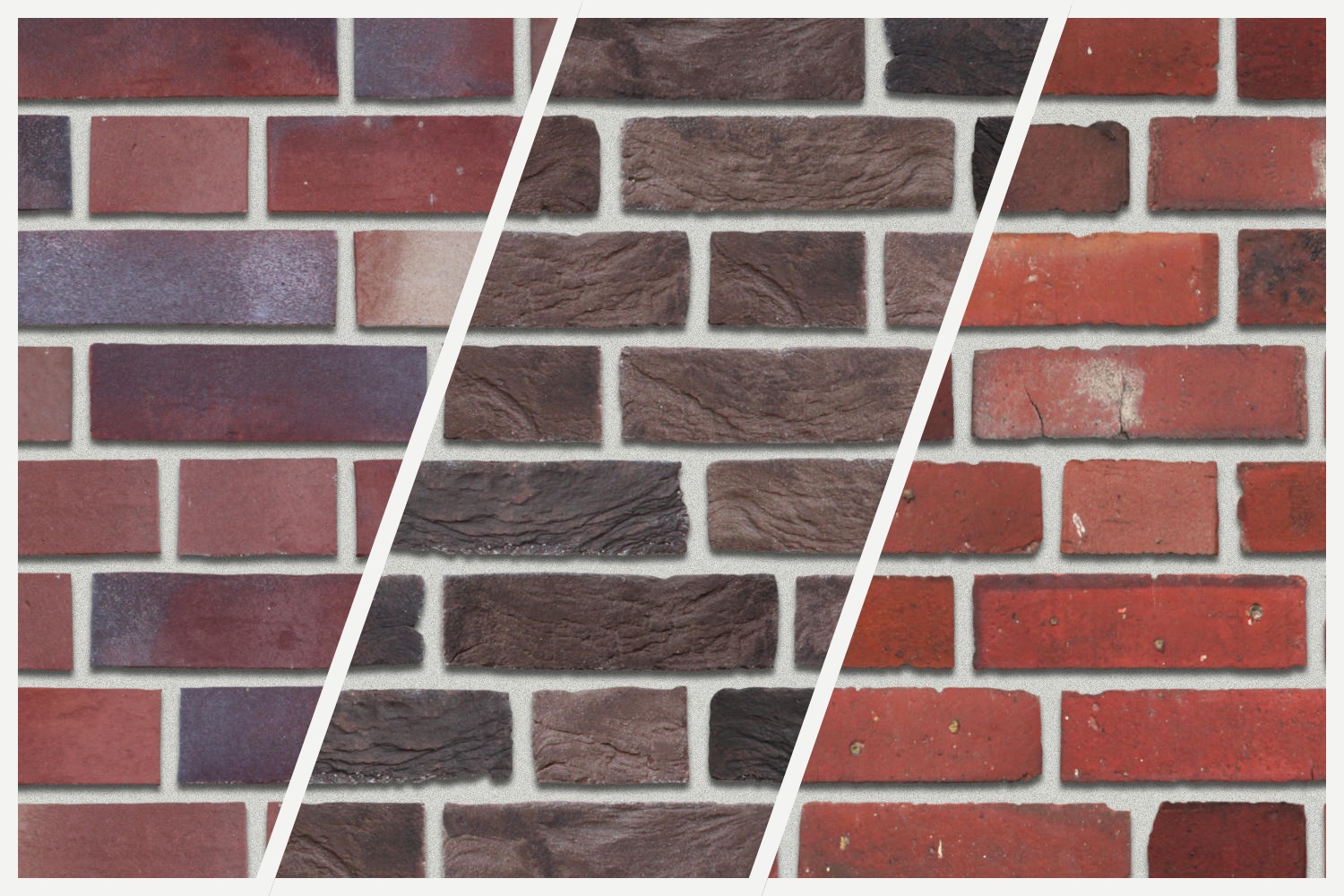 Examples of generated brick patterns